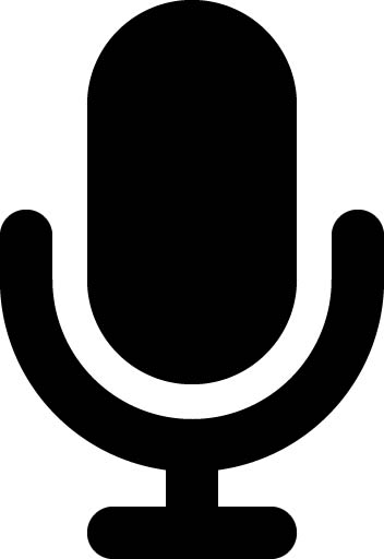Icon of a microphone